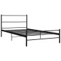 Estructura de cama de metal negro 90x200 cm de vidaXL, Camas y somieres - Ref: Foro24-286496, Precio: 72,24 €, Descuento: %