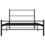 Estructura de cama de metal negro 90x200 cm de vidaXL, Camas y somieres - Ref: Foro24-286496, Precio: 72,24 €, Descuento: %