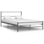 Estructura de cama de metal gris 160x200 cm de vidaXL, Camas y somieres - Ref: Foro24-286495, Precio: 108,02 €, Descuento: %