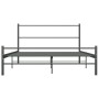 Estructura de cama de metal gris 160x200 cm de vidaXL, Camas y somieres - Ref: Foro24-286495, Precio: 108,02 €, Descuento: %
