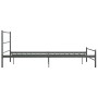 Estructura de cama de metal gris 160x200 cm de vidaXL, Camas y somieres - Ref: Foro24-286495, Precio: 108,02 €, Descuento: %