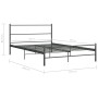 Estructura de cama de metal gris 160x200 cm de vidaXL, Camas y somieres - Ref: Foro24-286495, Precio: 108,02 €, Descuento: %