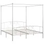 White metal canopy bed frame 180x200 cm by vidaXL, Beds and slatted bases - Ref: Foro24-284431, Price: 179,35 €, Discount: %