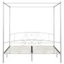 White metal canopy bed frame 180x200 cm by vidaXL, Beds and slatted bases - Ref: Foro24-284431, Price: 179,35 €, Discount: %