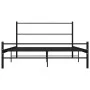 Schwarzer Metallbettrahmen 140x200 cm von vidaXL, Betten und Lattenroste - Ref: Foro24-286497, Preis: 107,53 €, Rabatt: %