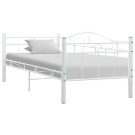 Bettgestell aus weißem Metall, 90 x 200 cm von vidaXL, Betten und Lattenroste - Ref: Foro24-286136, Preis: 93,78 €, Rabatt: %