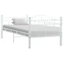 Estructura de cama de metal blanco 90x200 cm de vidaXL, Camas y somieres - Ref: Foro24-286136, Precio: 93,41 €, Descuento: %