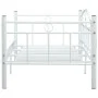 Estructura de cama de metal blanco 90x200 cm de vidaXL, Camas y somieres - Ref: Foro24-286136, Precio: 93,41 €, Descuento: %