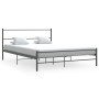 Estructura de cama de metal gris 140x200 cm de vidaXL, Camas y somieres - Ref: Foro24-286494, Precio: 98,24 €, Descuento: %