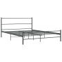 Estructura de cama de metal gris 140x200 cm de vidaXL, Camas y somieres - Ref: Foro24-286494, Precio: 98,24 €, Descuento: %