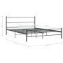 Estructura de cama de metal gris 140x200 cm de vidaXL, Camas y somieres - Ref: Foro24-286494, Precio: 98,24 €, Descuento: %