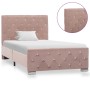 Pink velvet bed frame 90x200 cm by vidaXL, Beds and slatted bases - Ref: Foro24-286823, Price: 209,62 €, Discount: %