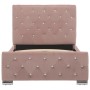 Pink velvet bed frame 90x200 cm by vidaXL, Beds and slatted bases - Ref: Foro24-286823, Price: 209,62 €, Discount: %