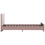 Pink velvet bed frame 90x200 cm by vidaXL, Beds and slatted bases - Ref: Foro24-286823, Price: 209,62 €, Discount: %