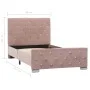Bettgestell aus rosafarbenem Samt, 90 x 200 cm von vidaXL, Betten und Lattenroste - Ref: Foro24-286823, Preis: 245,63 €, Raba...