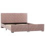 Estructura de cama de terciopelo rosa 160x200 cm de vidaXL, Camas y somieres - Ref: Foro24-286827, Precio: 357,31 €, Descuent...