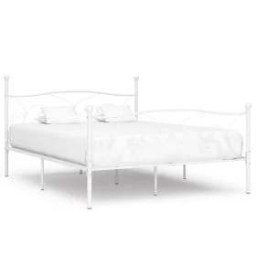 Bed frame with white metal slatted base 180x200 cm by vidaXL, Beds and slatted bases - Ref: Foro24-284452, Price: 152,07 €, D...