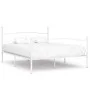 Bettgestell mit Lattenrost aus weißem Metall, 180 x 200 cm von vidaXL, Betten und Lattenroste - Ref: Foro24-284452, Preis: 15...