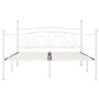 Bettgestell mit Lattenrost aus weißem Metall, 180 x 200 cm von vidaXL, Betten und Lattenroste - Ref: Foro24-284452, Preis: 15...