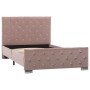 Estructura de cama de terciopelo rosa 100x200 cm de vidaXL, Camas y somieres - Ref: Foro24-286824, Precio: 220,41 €, Descuent...