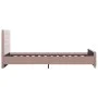 Estructura de cama de terciopelo rosa 100x200 cm de vidaXL, Camas y somieres - Ref: Foro24-286824, Precio: 213,11 €, Descuent...