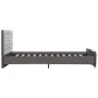 Grauer Samtbettrahmen 140x200 cm von vidaXL, Betten und Lattenroste - Ref: Foro24-286832, Preis: 321,82 €, Rabatt: %