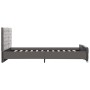 Gray velvet bed frame 140x200 cm by vidaXL, Beds and slatted bases - Ref: Foro24-286832, Price: 334,75 €, Discount: %