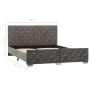 Grauer Samtbettrahmen 140x200 cm von vidaXL, Betten und Lattenroste - Ref: Foro24-286832, Preis: 321,82 €, Rabatt: %