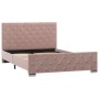 Estructura de cama de terciopelo rosa 120x200 cm de vidaXL, Camas y somieres - Ref: Foro24-286825, Precio: 308,51 €, Descuent...