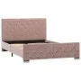 Estructura de cama de terciopelo rosa 120x200 cm de vidaXL, Camas y somieres - Ref: Foro24-286825, Precio: 311,39 €, Descuent...