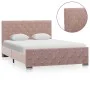 Bettgestell aus rosafarbenem Samt, 120 x 200 cm von vidaXL, Betten und Lattenroste - Ref: Foro24-286825, Preis: 311,39 €, Rab...