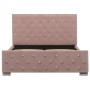 Estructura de cama de terciopelo rosa 120x200 cm de vidaXL, Camas y somieres - Ref: Foro24-286825, Precio: 308,51 €, Descuent...