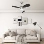 Ceiling fan with light with dark brown control 76 cm by vidaXL, Ceiling fans - Ref: Foro24-51493, Price: 115,24 €, Discount: %