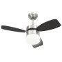 Deckenventilator mit Licht und dunkelbrauner Steuerung 76 cm von vidaXL, Deckenventilatoren - Ref: Foro24-51493, Preis: 113,4...