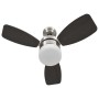 Ceiling fan with light with dark brown control 76 cm by vidaXL, Ceiling fans - Ref: Foro24-51493, Price: 115,24 €, Discount: %