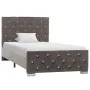 Estructura de cama de terciopelo gris 90x200 cm de vidaXL, Camas y somieres - Ref: Foro24-286829, Precio: 229,51 €, Descuento: %