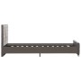 Estructura de cama de terciopelo gris 90x200 cm de vidaXL, Camas y somieres - Ref: Foro24-286829, Precio: 215,38 €, Descuento: %