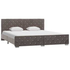 Grauer Samtbettrahmen 180x200 cm von vidaXL, Betten und Lattenroste - Ref: Foro24-286834, Preis: 319,28 €, Rabatt: %