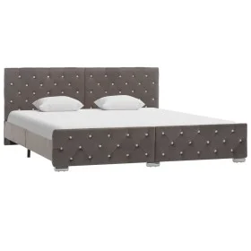 Gray velvet bed frame 180x200 cm by vidaXL, Beds and slatted bases - Ref: Foro24-286834, Price: 308,21 €, Discount: %