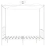 Weißer Himmelbettrahmen aus Metall, 160 x 200 cm von vidaXL, Betten und Lattenroste - Ref: Foro24-284472, Preis: 231,62 €, Ra...