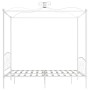 Weißer Himmelbettrahmen aus Metall, 160 x 200 cm von vidaXL, Betten und Lattenroste - Ref: Foro24-284472, Preis: 236,52 €, Ra...