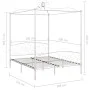 Weißer Himmelbettrahmen aus Metall, 160 x 200 cm von vidaXL, Betten und Lattenroste - Ref: Foro24-284472, Preis: 231,62 €, Ra...
