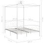 Weißer Himmelbettrahmen aus Metall, 160 x 200 cm von vidaXL, Betten und Lattenroste - Ref: Foro24-284472, Preis: 236,52 €, Ra...