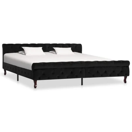 Black velvet bed frame 200x200 cm by vidaXL, Beds and slatted bases - Ref: Foro24-288556, Price: 382,46 €, Discount: %