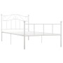Bettgestell aus weißem Metall, 90 x 200 cm von vidaXL, Betten und Lattenroste - Ref: Foro24-284516, Preis: 113,86 €, Rabatt: %