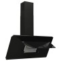 Stainless steel extractor hood black tempered glass 90 cm by vidaXL, Extractors - Ref: Foro24-51665, Price: 223,16 €, Discoun...