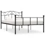 Estructura de cama de metal negro 140x200 cm de vidaXL, Camas y somieres - Ref: Foro24-284526, Precio: 133,91 €, Descuento: %