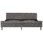 Estructura de cama terciopelo gris 200x200 cm de vidaXL, Camas y somieres - Ref: Foro24-288563, Precio: 392,84 €, Descuento: %