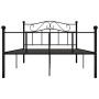 Schwarzer Metallbettrahmen 140x200 cm von vidaXL, Betten und Lattenroste - Ref: Foro24-284526, Preis: 136,31 €, Rabatt: %