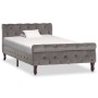 Estructura de cama de terciopelo gris 100x200 cm de vidaXL, Camas y somieres - Ref: Foro24-288558, Precio: 251,01 €, Descuent...
